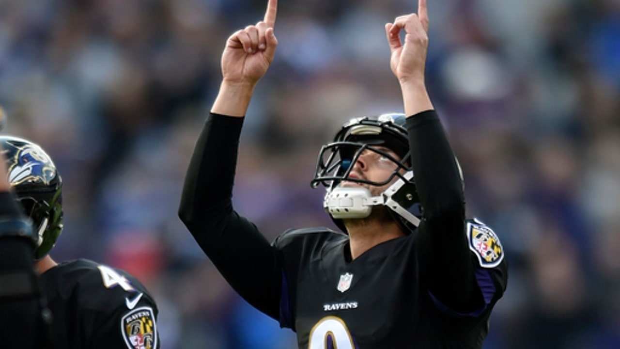 Ravens Tucker gets a kick out of being perfect